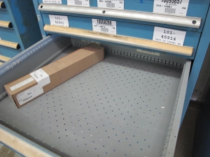 LISTA HEAVY DUTY 10-DRAWER PARTS CABINET W/ CONTENTS (W-44) LOADING & HANDLING FEE $25-